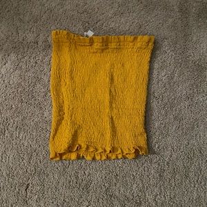 Super cute yellow Tube top